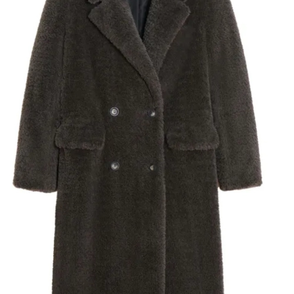 Apparis Grey Faux Fur Coat